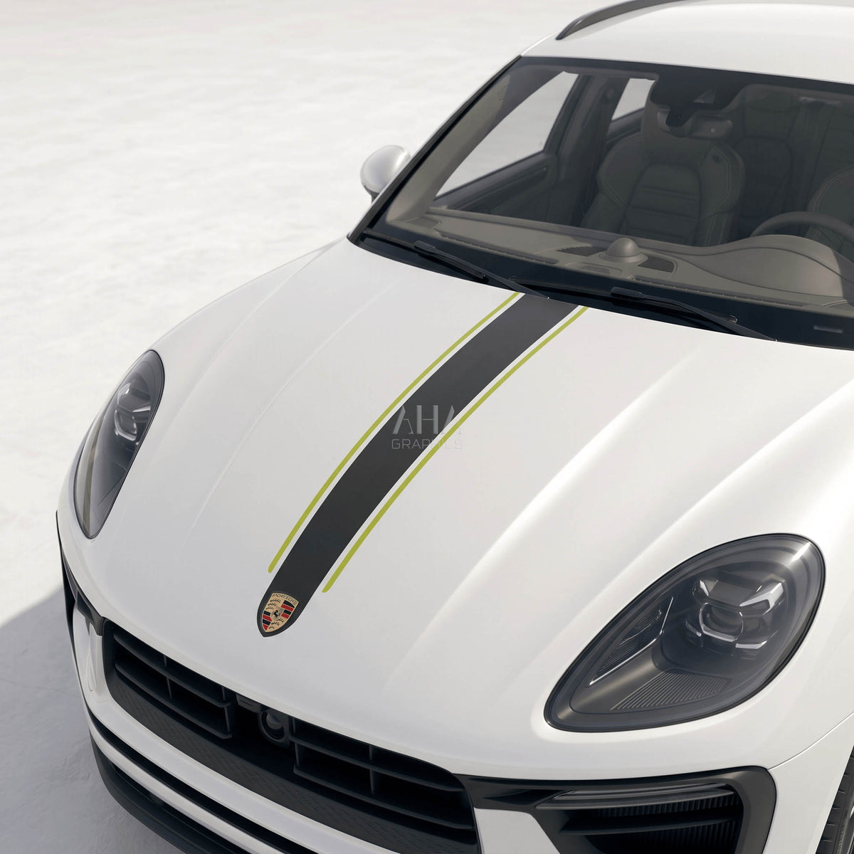 95B Macan Hood Stripe Decal