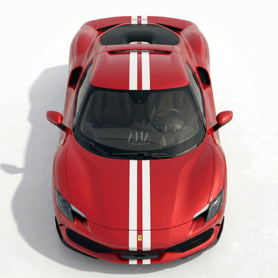Ferrari 296 GTB Center Stripes Decals