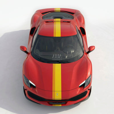 Ferrari 296 GTB Center Stripes Decals