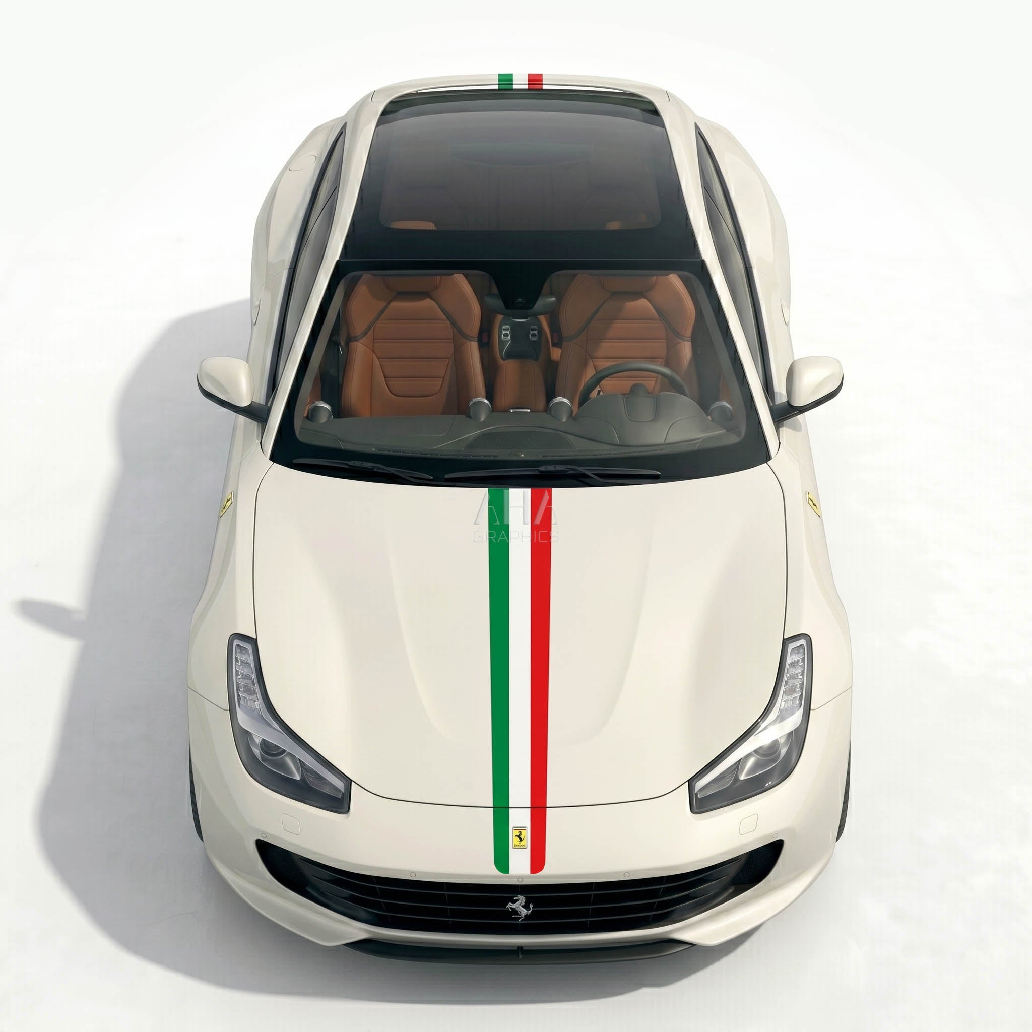 Ferrari GTC4Lusso Italian Center Stripes Decals