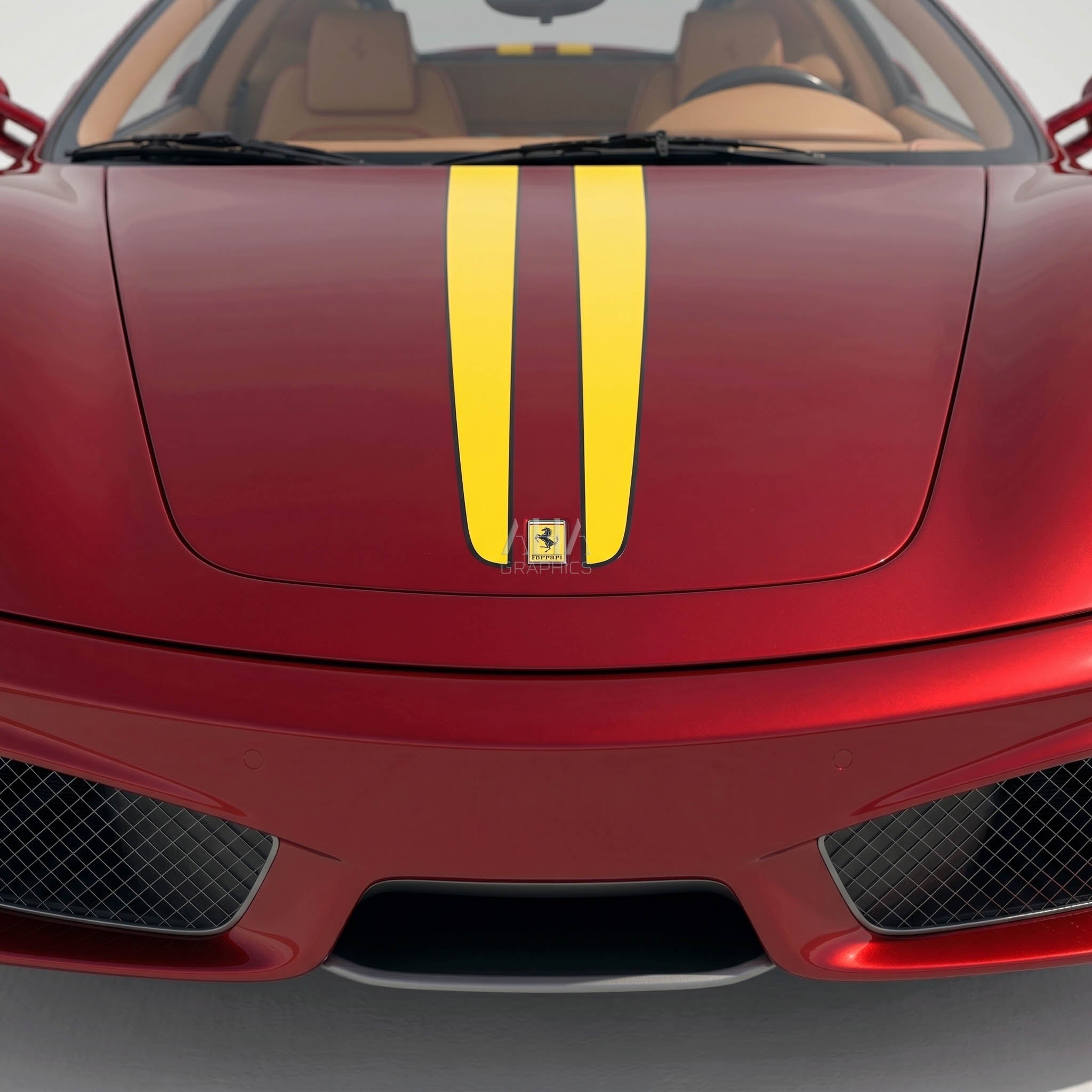 Ferrari F430 Center Stripes Decals