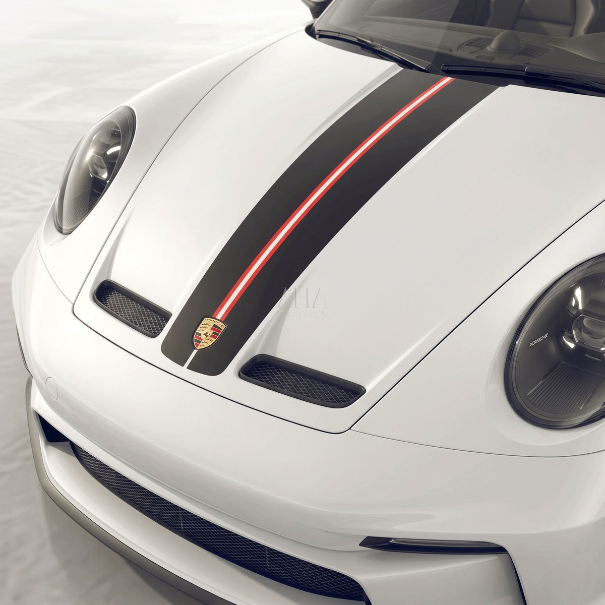 992 GT3 Touring Center Stripes Decals