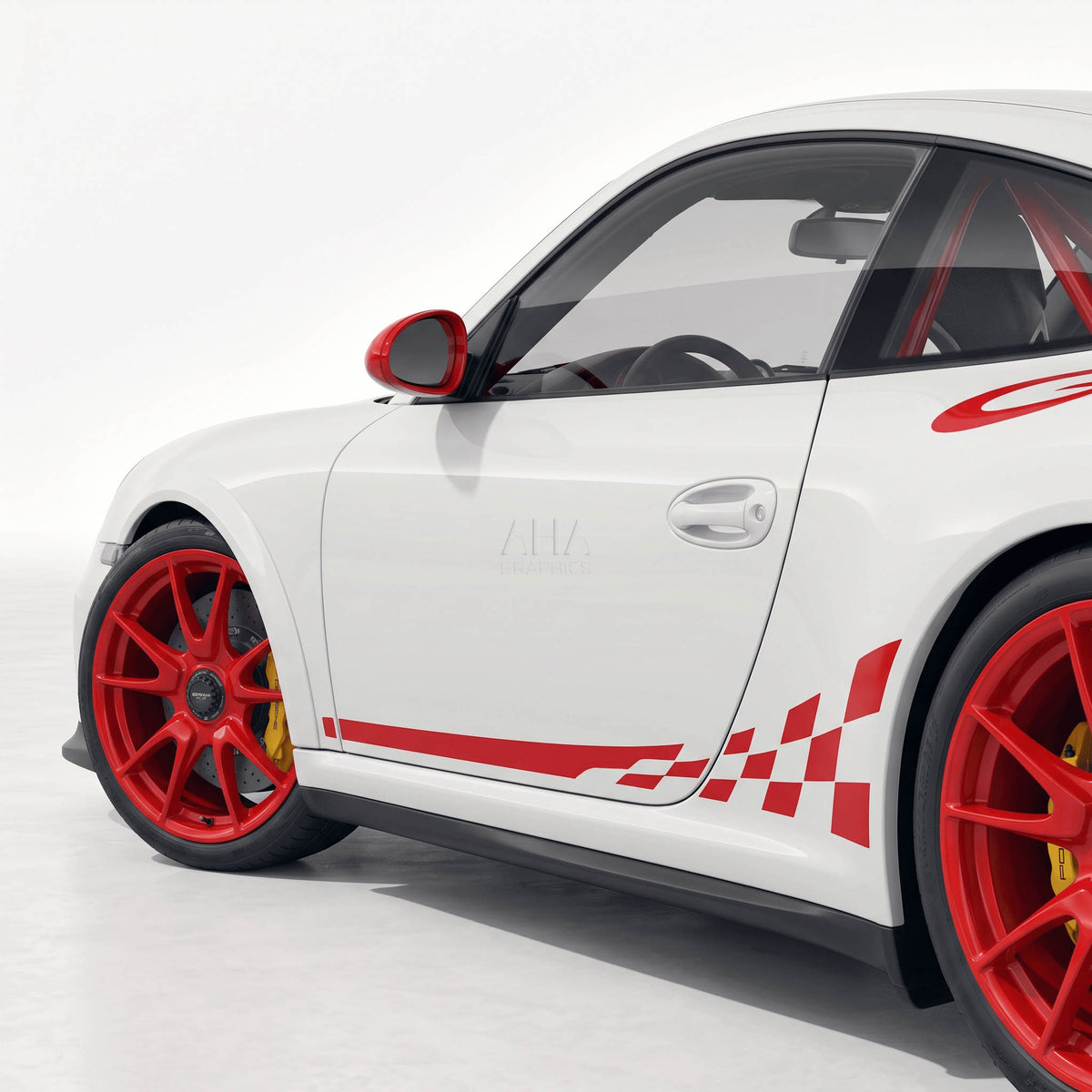 Porsche 997 GT3RS  Side Stripes Decals