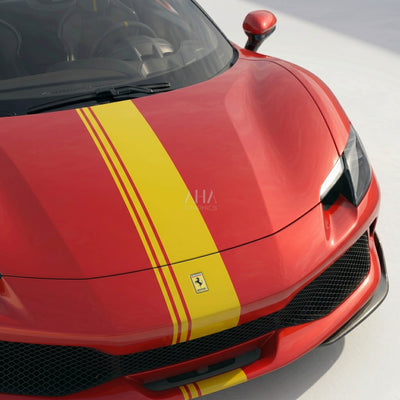Ferrari 296 GTB Center Stripes Decals