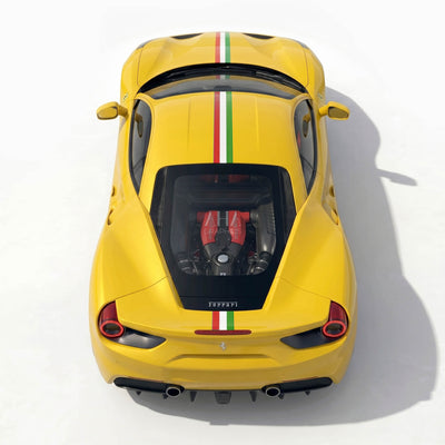 Ferrari 488 GTB Italian Center Stripes Decals