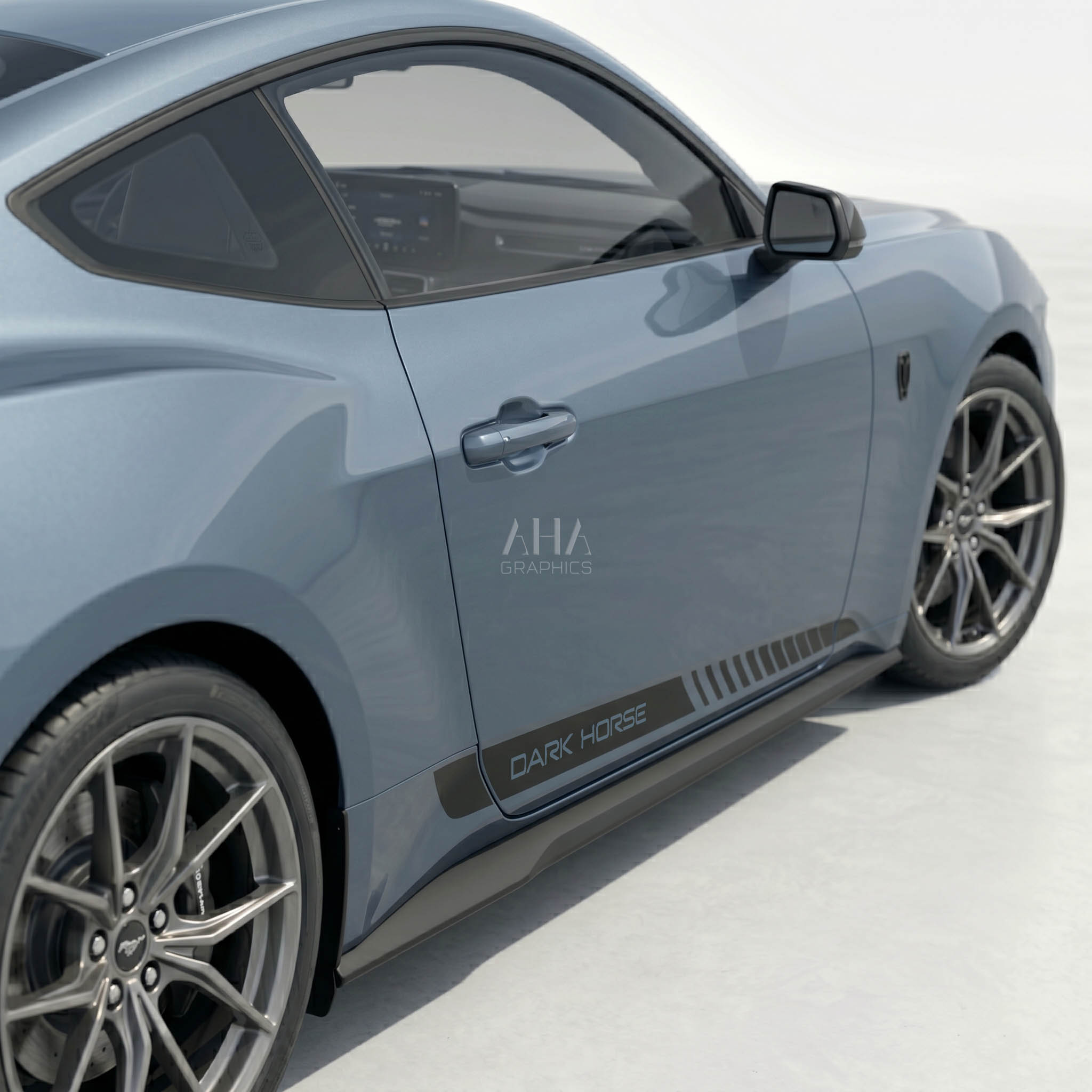 Ford Mustang Dark Horse Side Stripes Decals