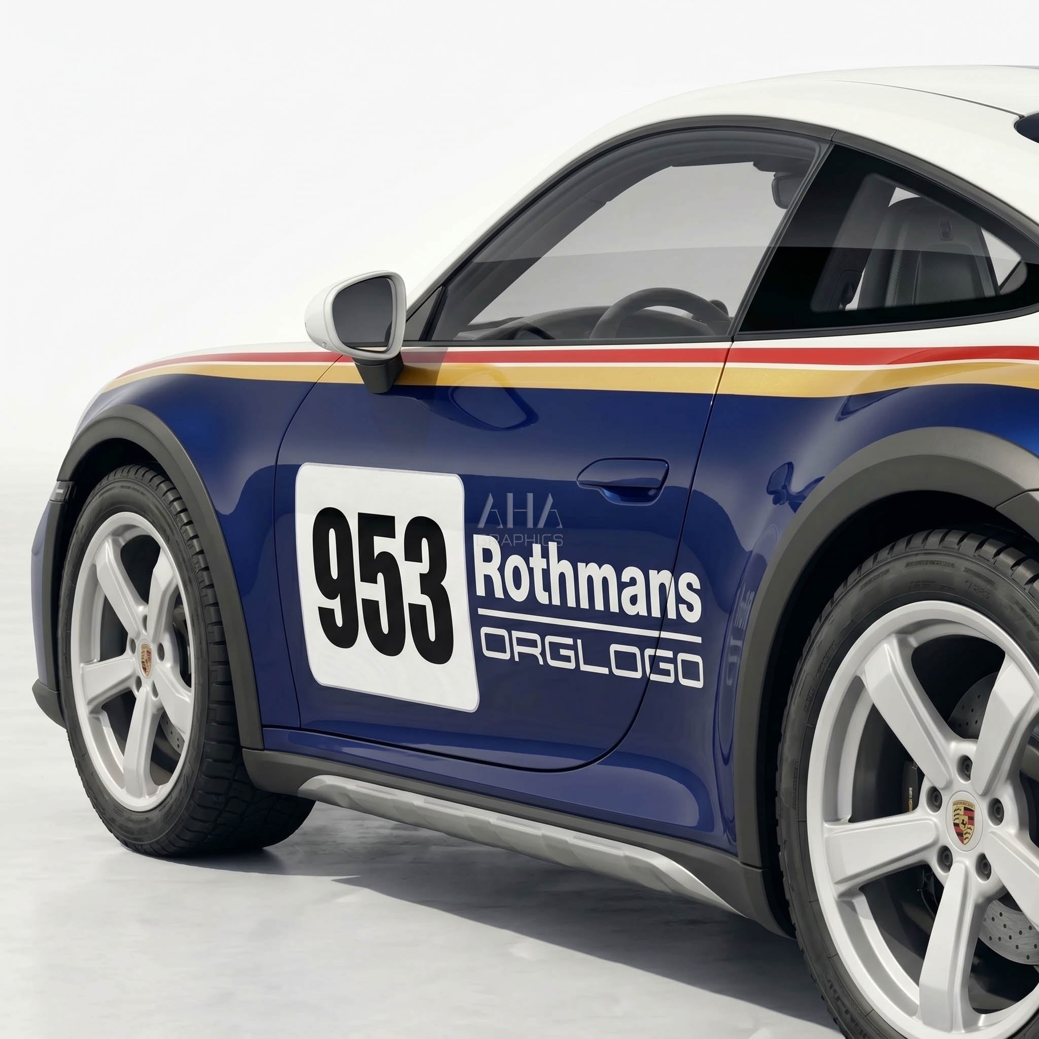 911 Dakar 992 Rothmans Side Decals