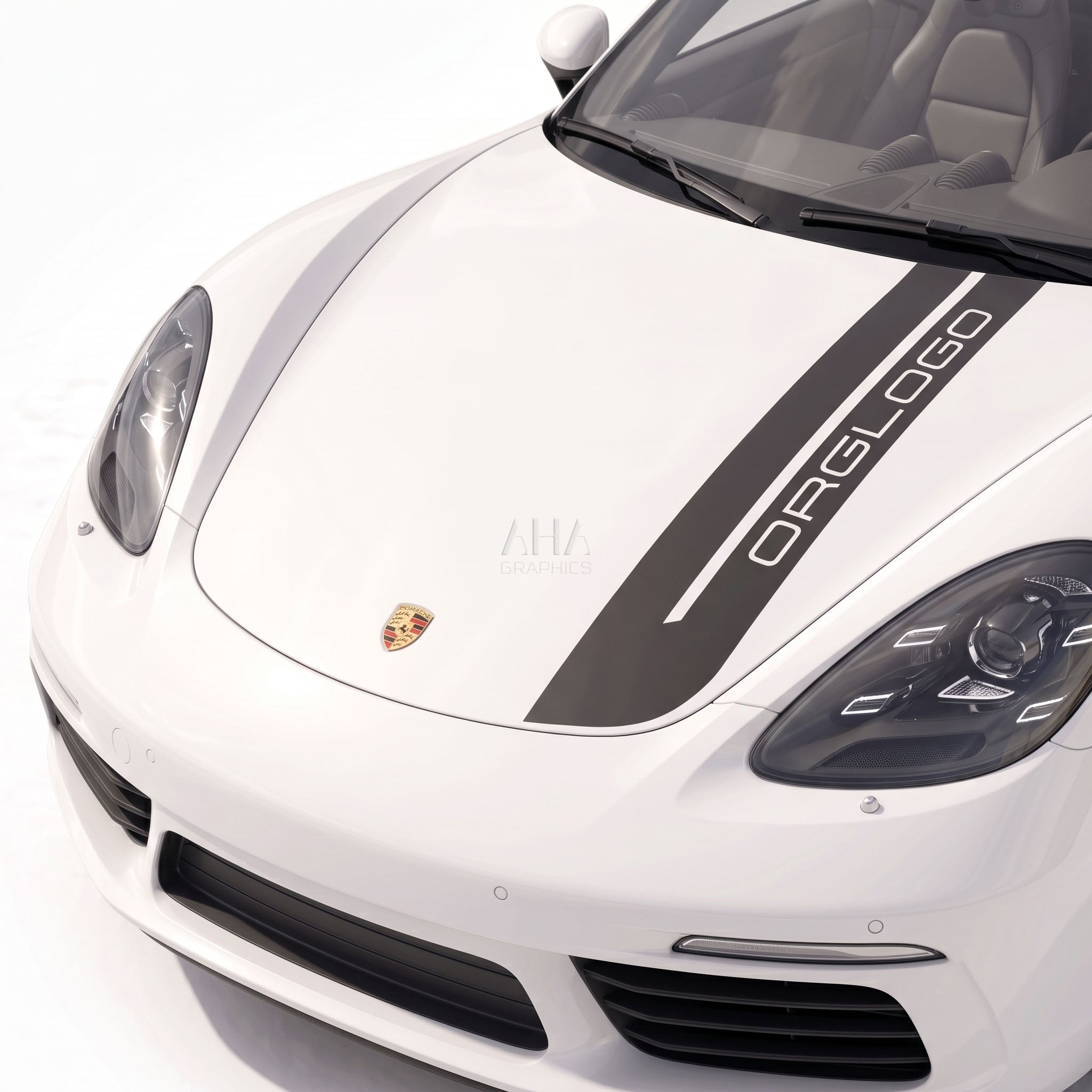 718 Cayman Center Stripes Decals