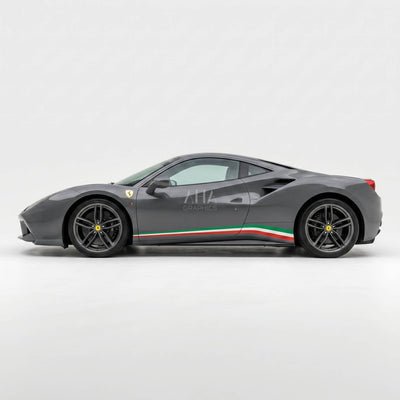 Ferrari 488 GTB Italian Side Stripes Decals