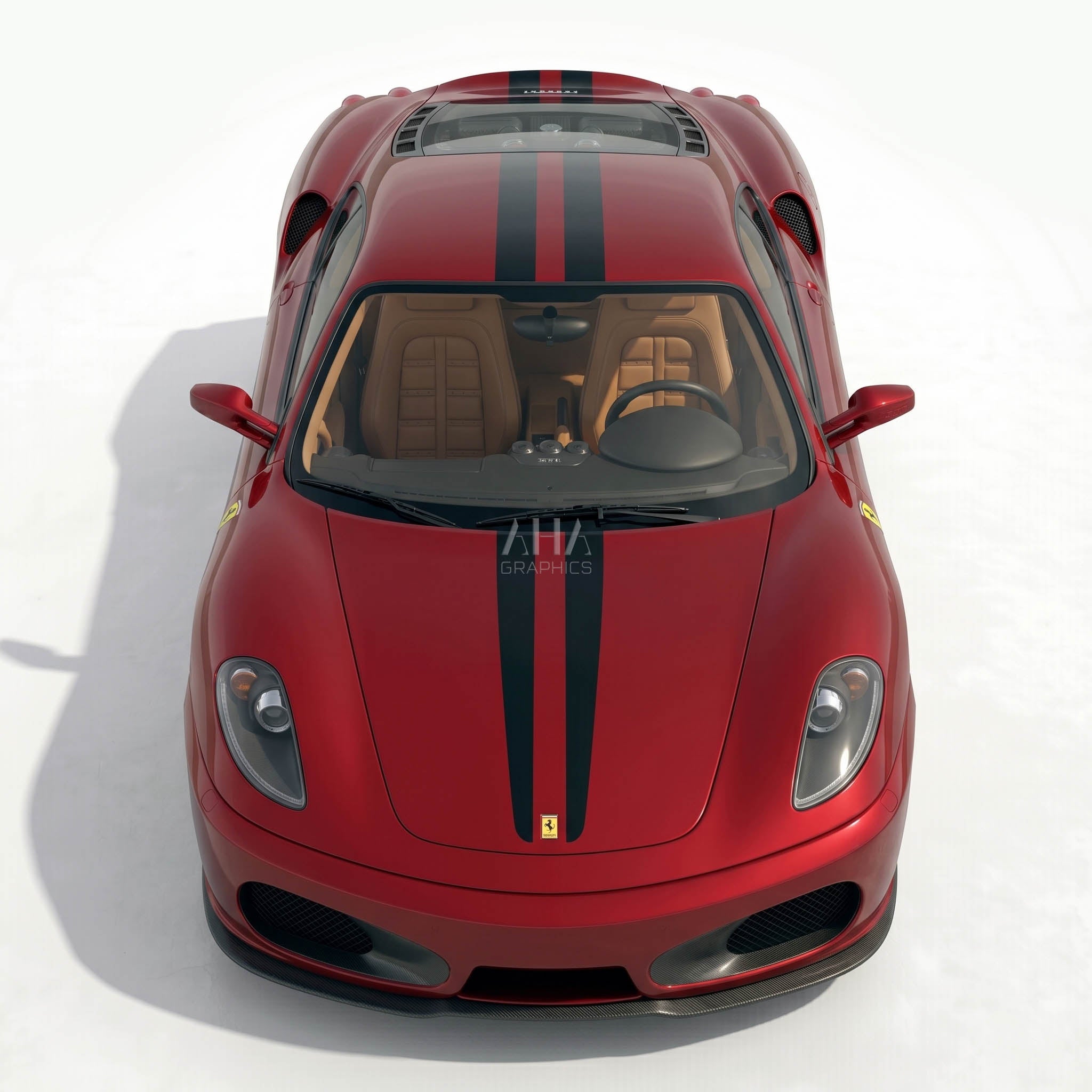 Ferrari F430 Center Stripes Decals