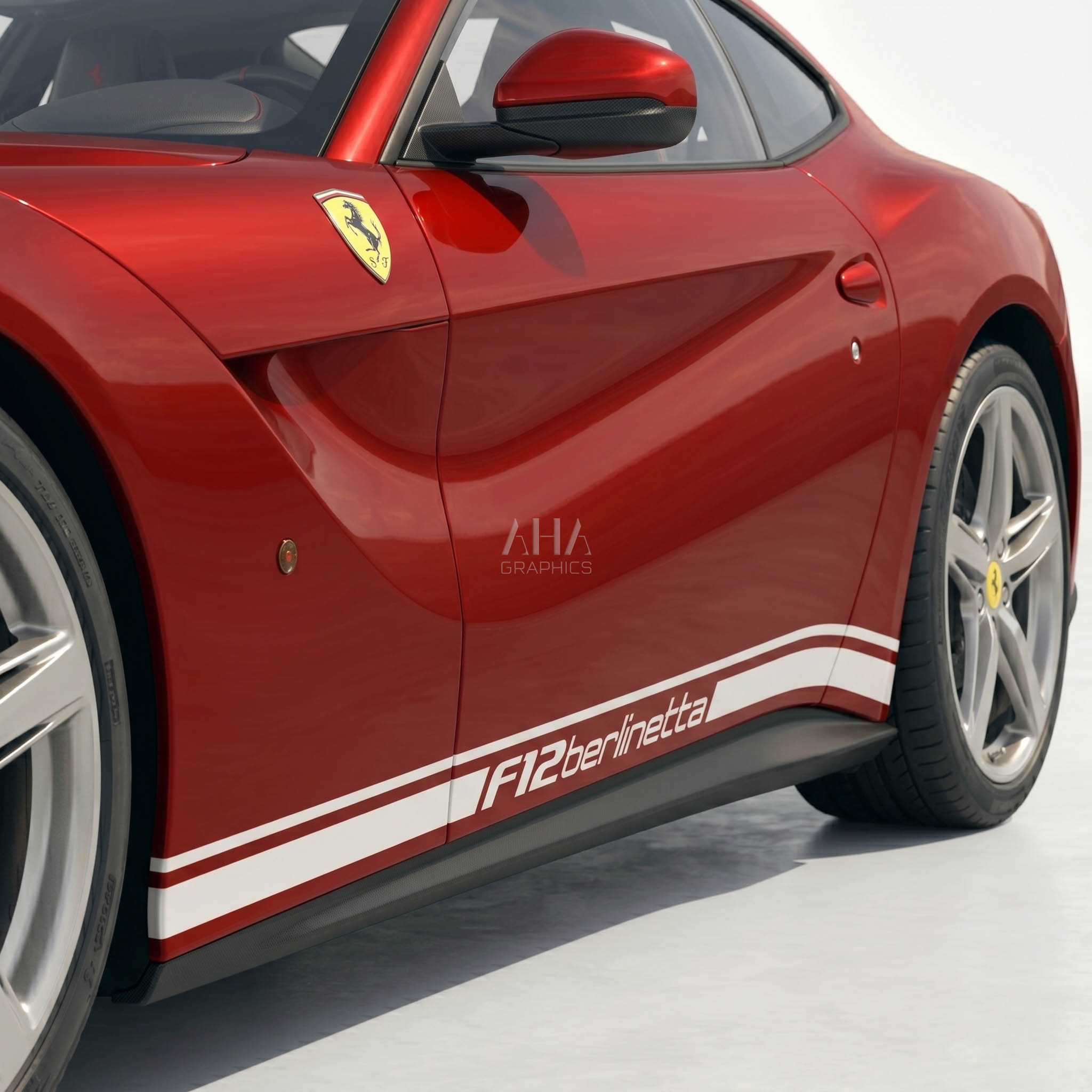 Ferrari F12 Berlinetta Side Stripes Decals