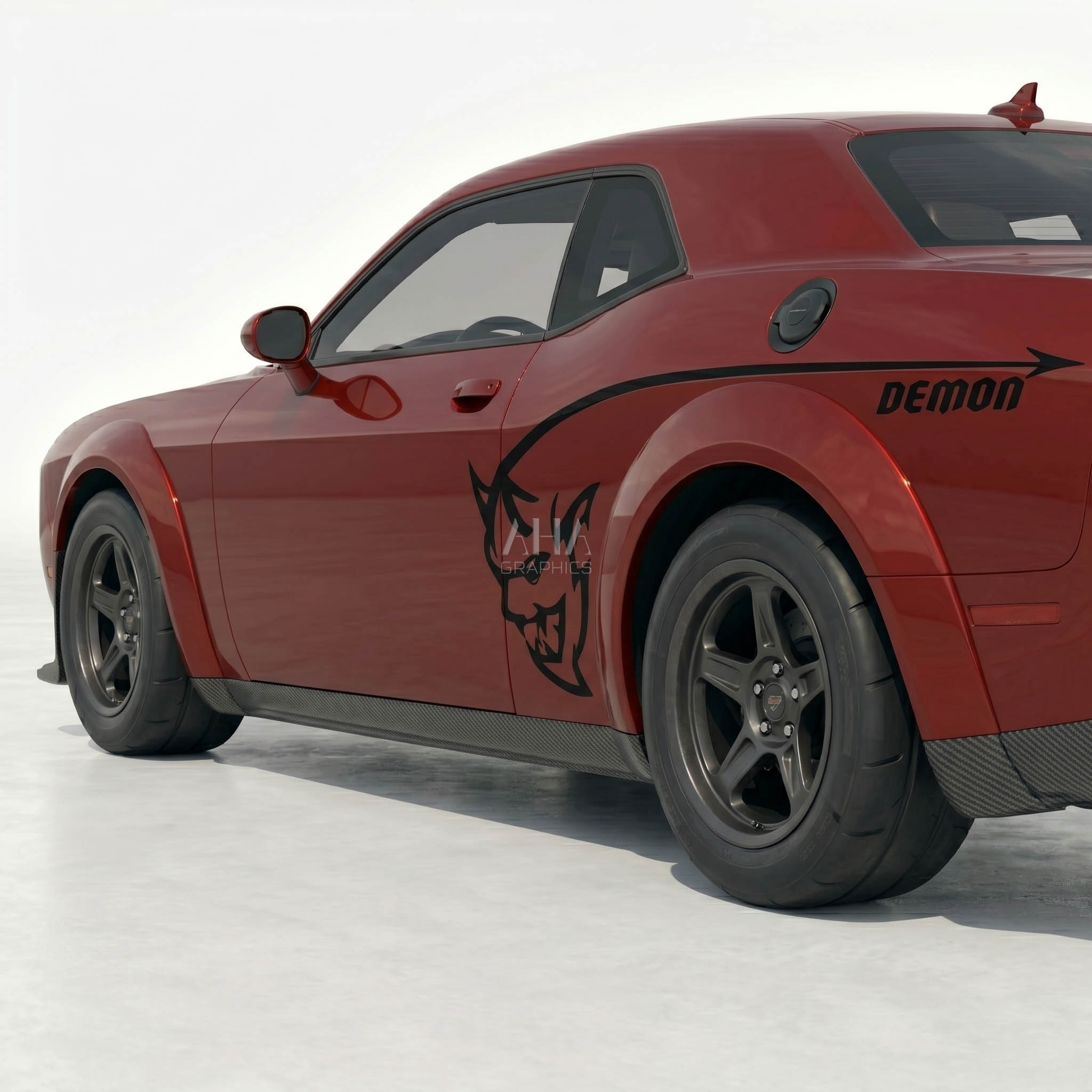 Demon Side Graphic Decals for Dodge Challenger DEMON