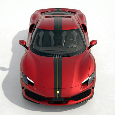 Ferrari 296 GTB Center Stripes Decals