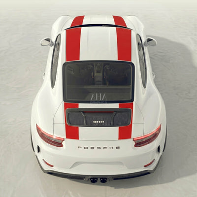 991 911R GT3 Touring Center Stripes Decals