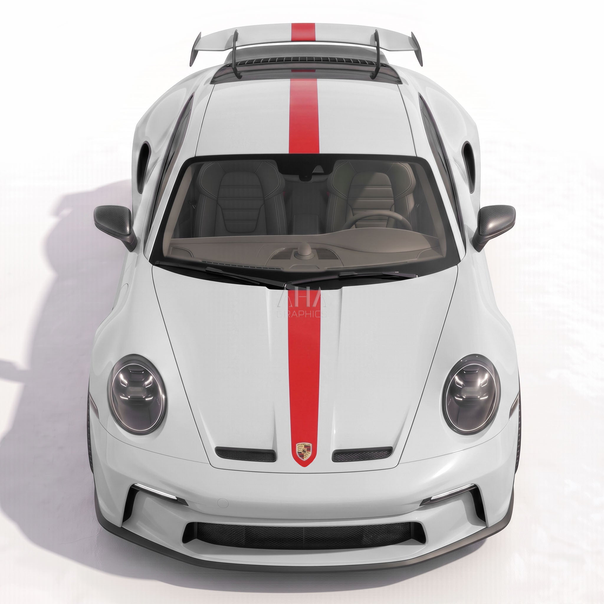 992 GT3 Center Stripes Decals