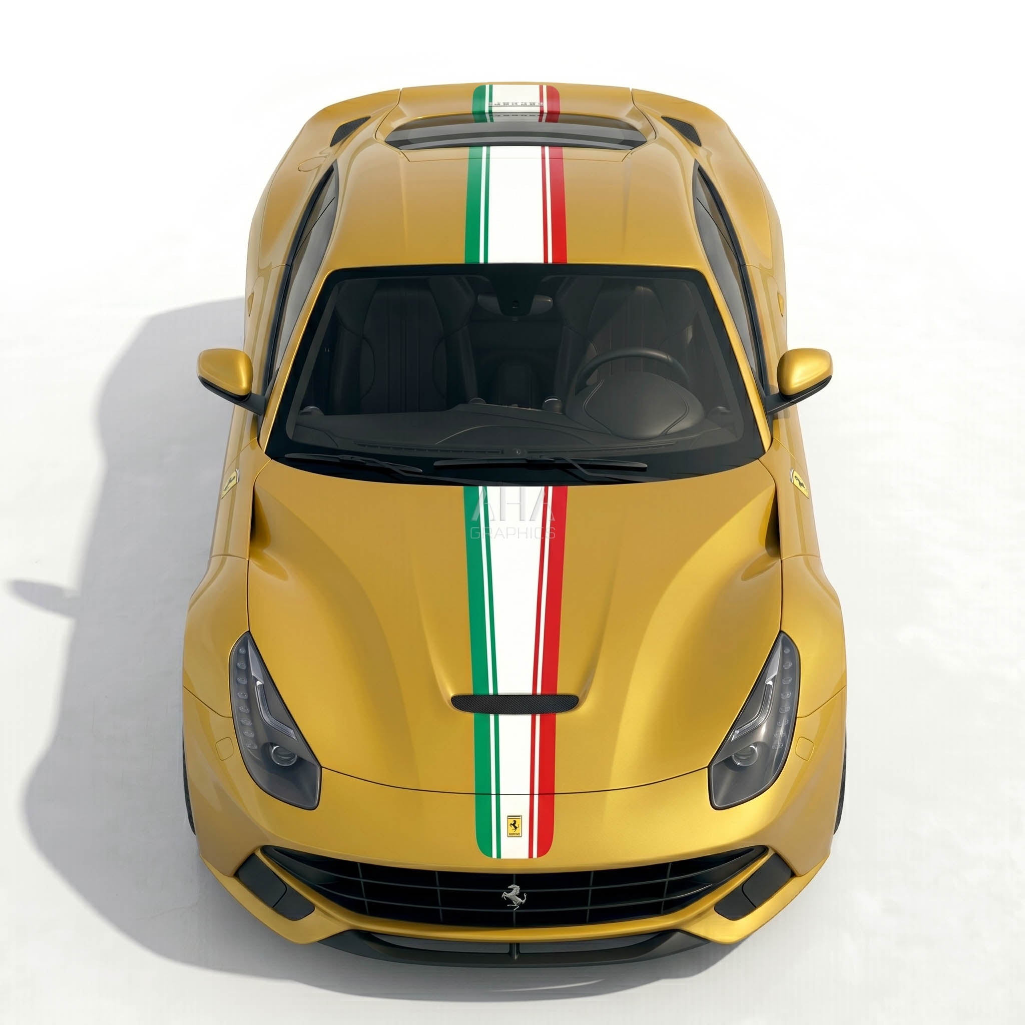 Ferrari F12 Berlinetta Italian Center Stripes Decals
