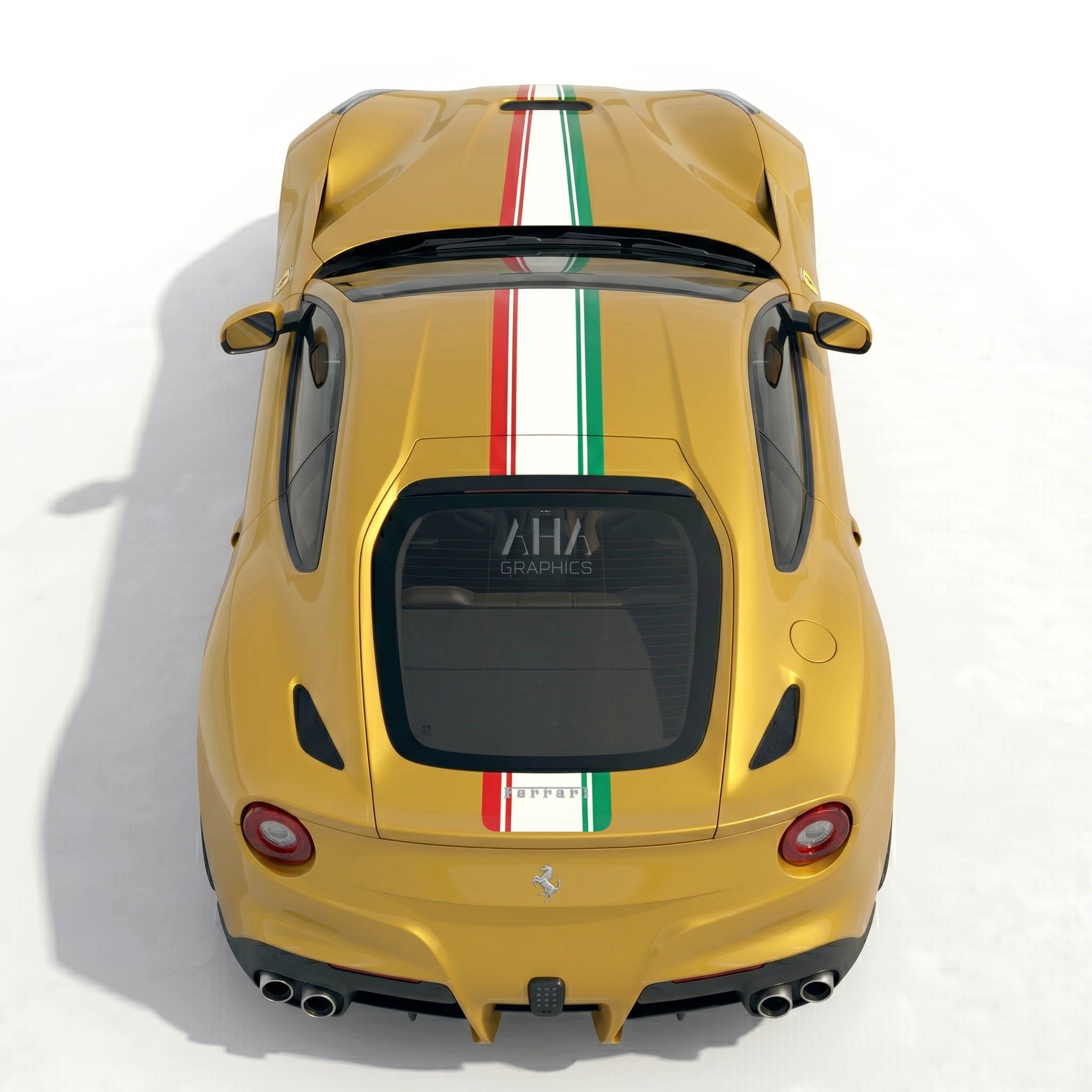 Ferrari F12 Berlinetta Italian Center Stripes Decals