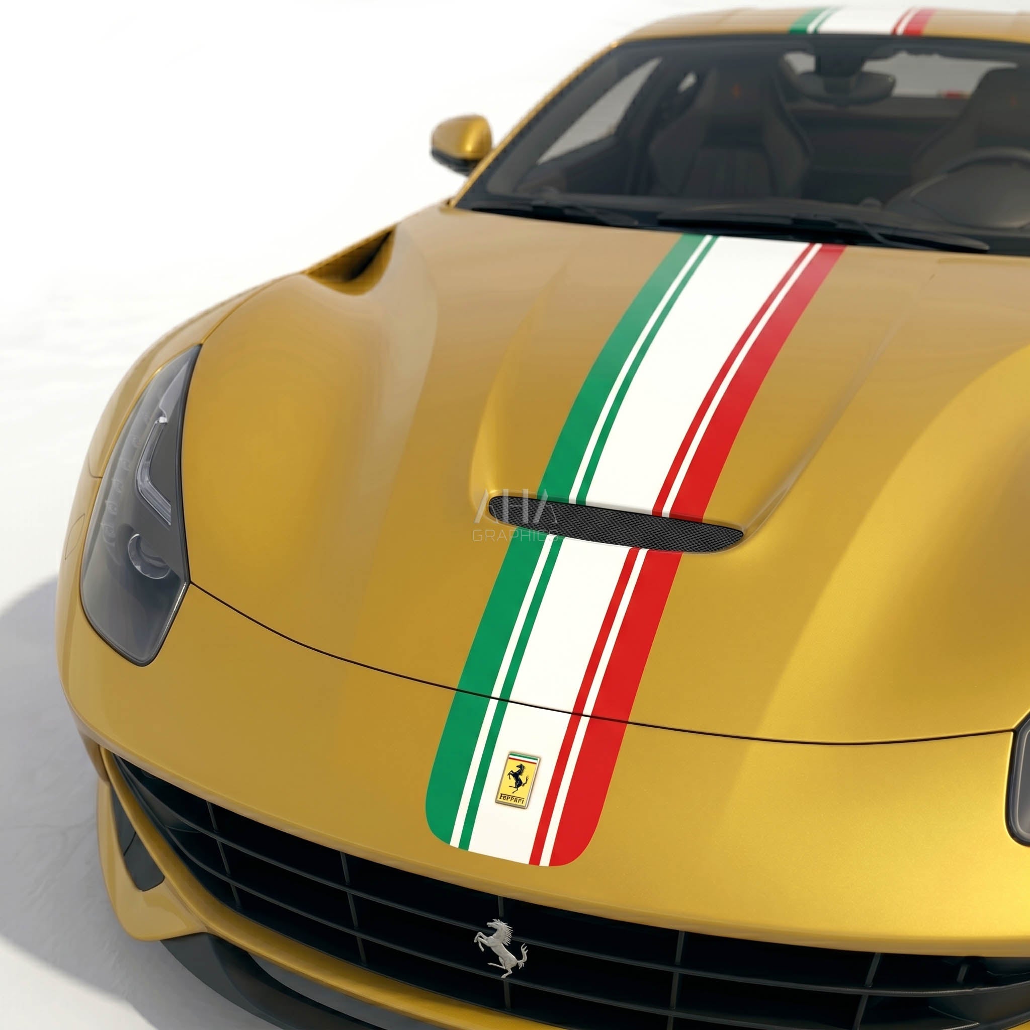 Ferrari F12 Berlinetta Italian Center Stripes Decals