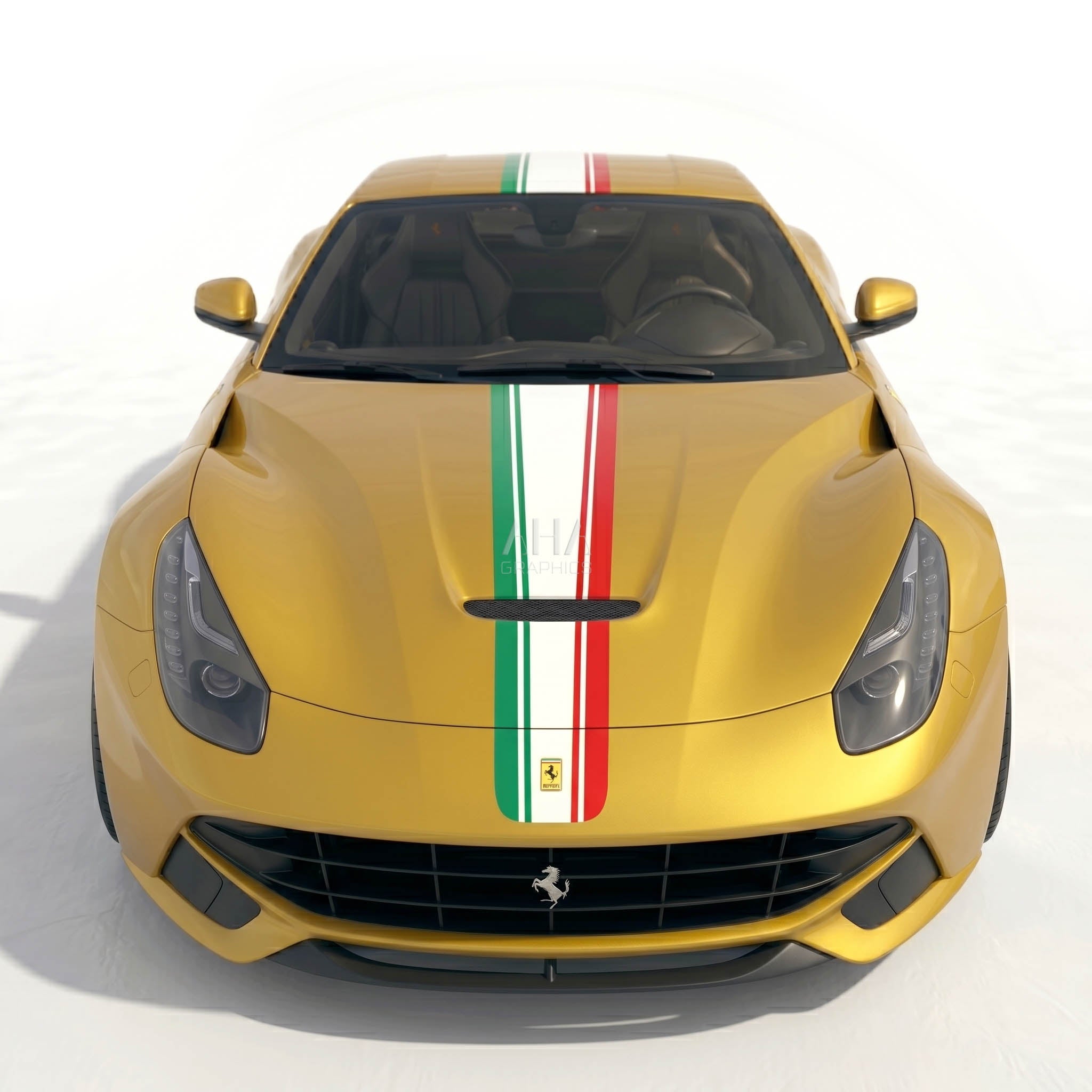 Ferrari F12 Berlinetta Italian Center Stripes Decals