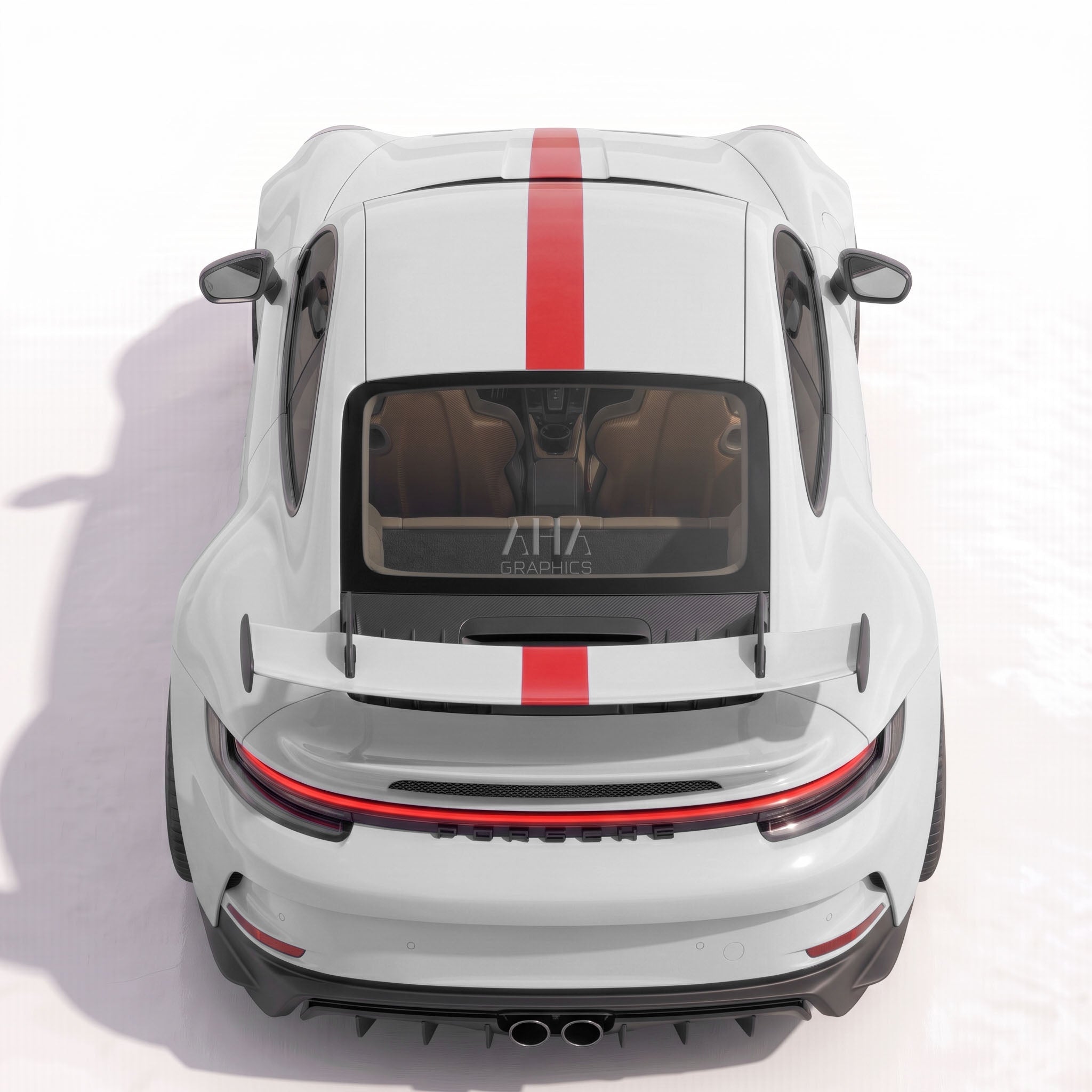 992 GT3 Center Stripes Decals