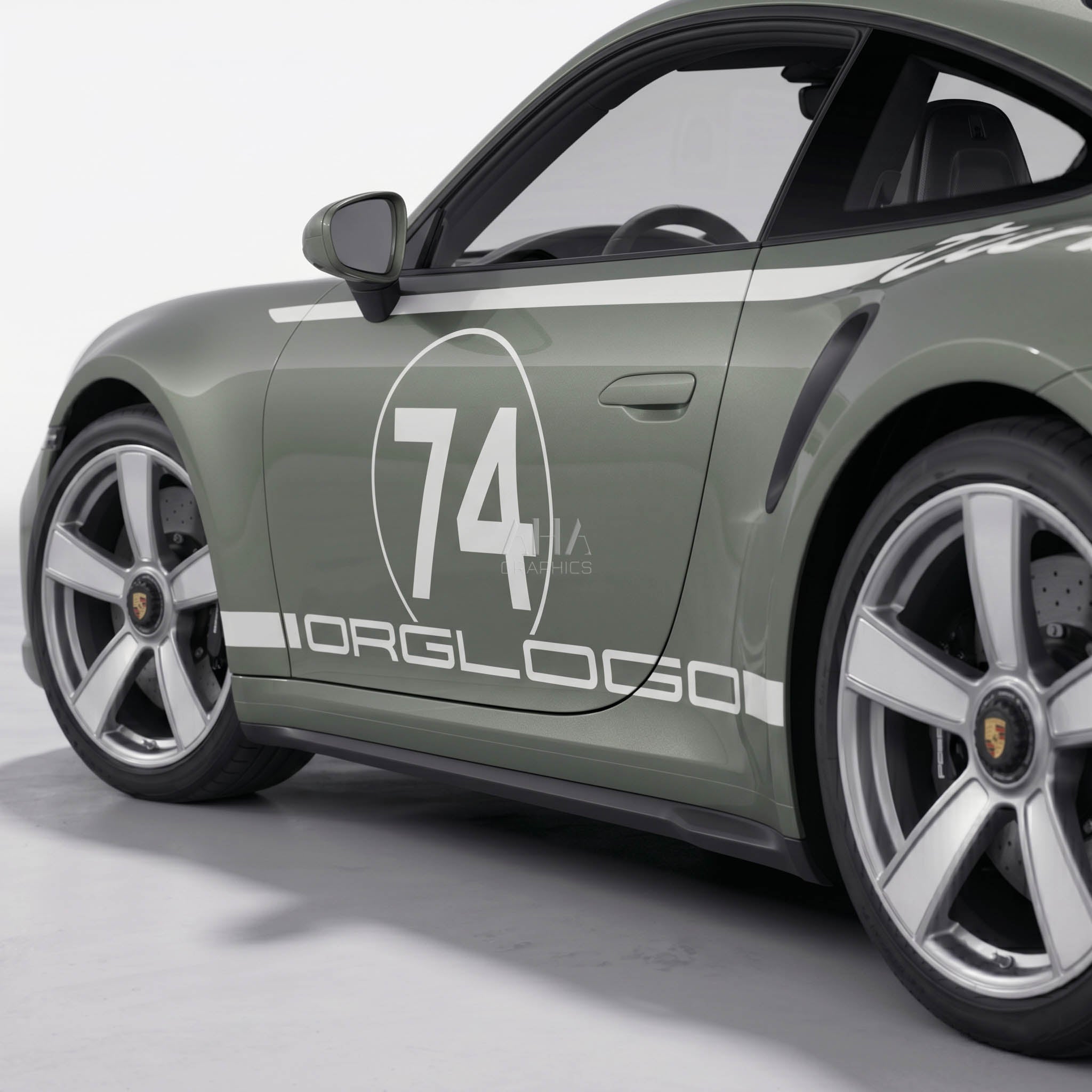 911 992 Turbo 50 Years Side Stripes Decals
