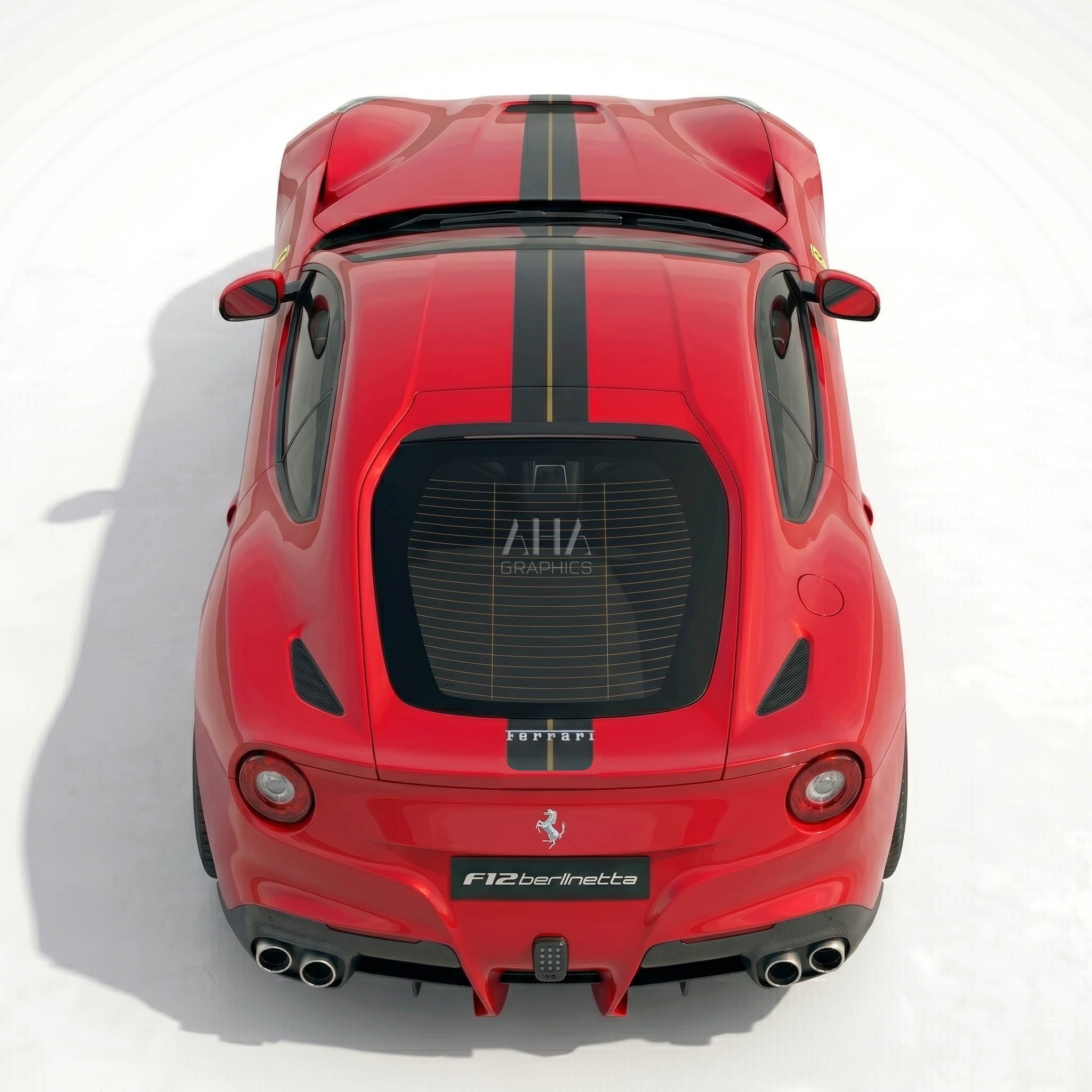 Ferrari F12 Berlinetta Center Stripes Decals