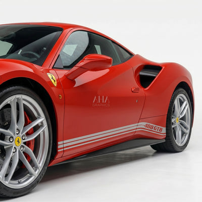 Ferrari 488 GTB Side Stripes Decals