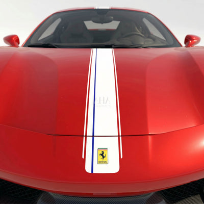 Ferrari 488 GTB Center Stripes Decals