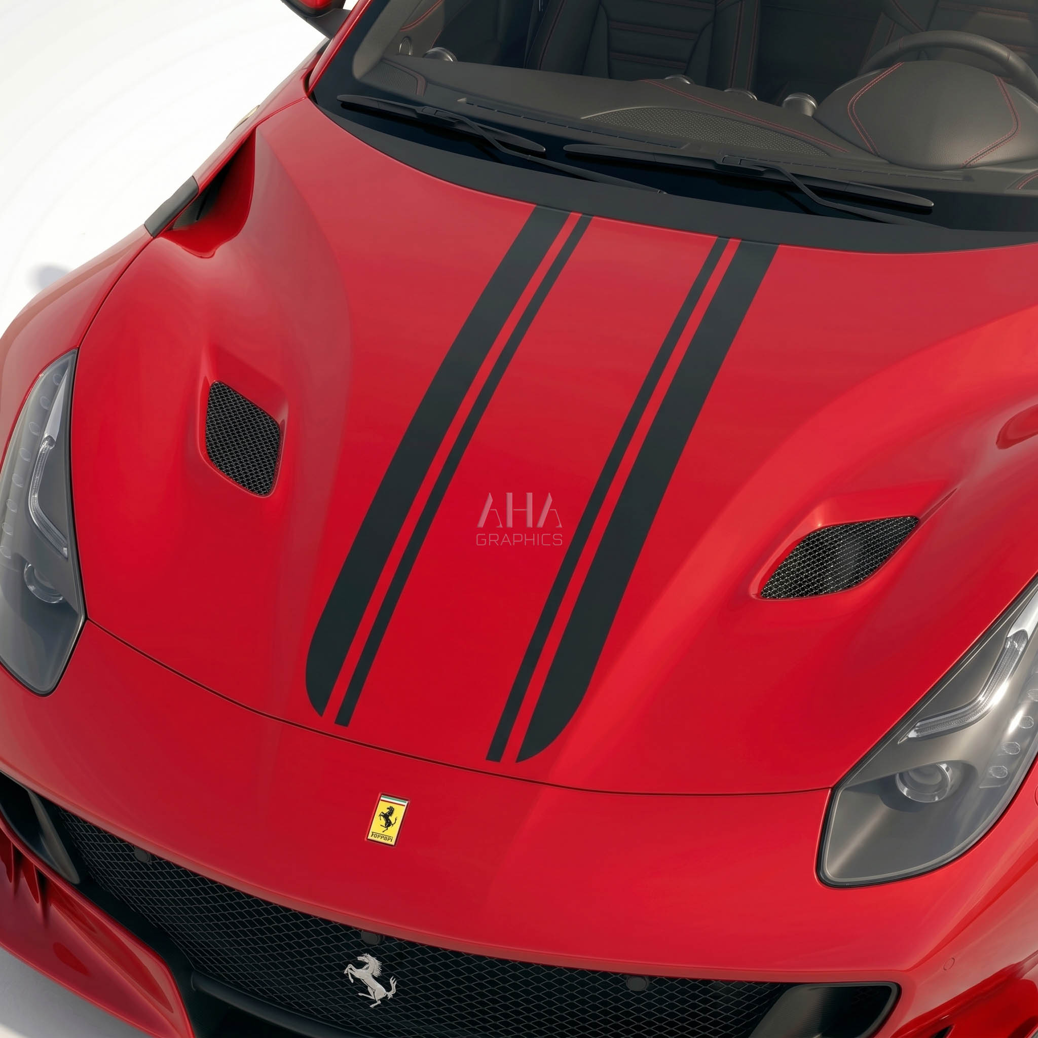 Ferrari F12 Berlinetta Center Stripes Decals