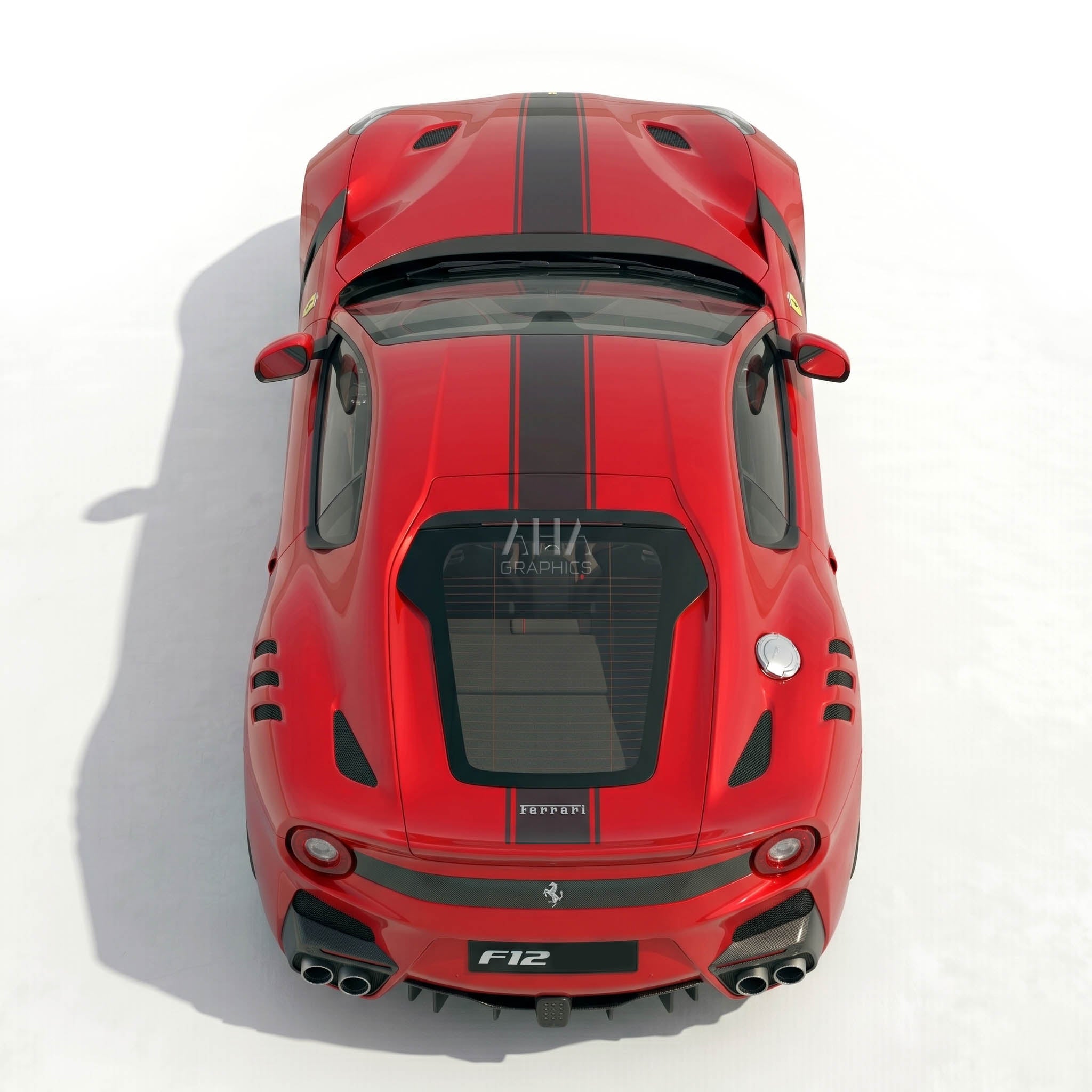 Ferrari F12 Berlinetta Center Stripes Decals