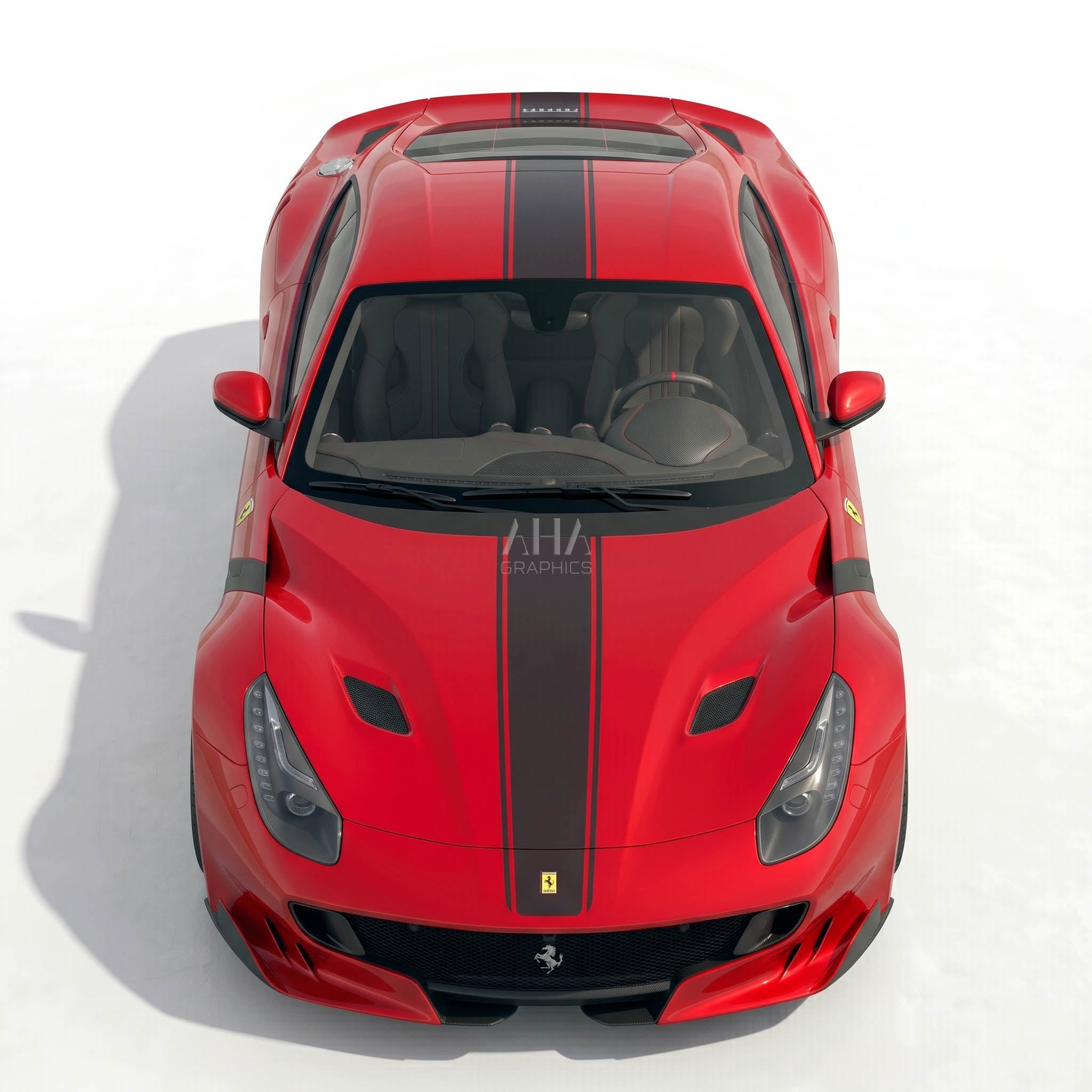 Ferrari F12 Berlinetta Center Stripes Decals