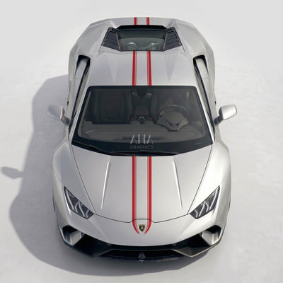 Lamborghini Huracan Center Stripes Decals