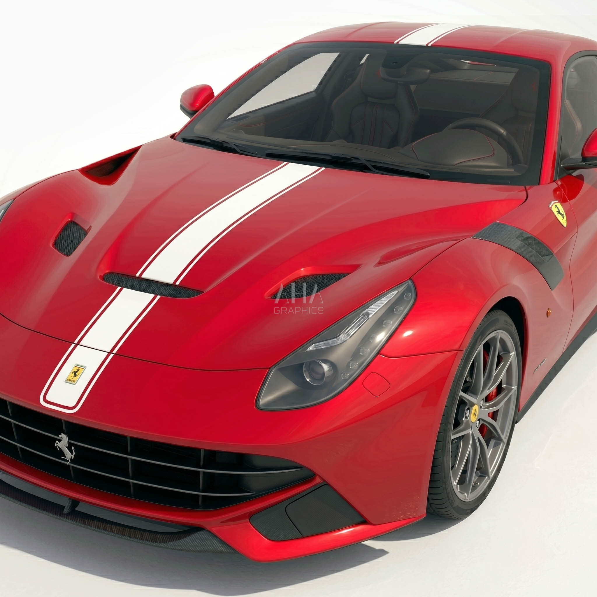 Ferrari F12 Berlinetta Center Stripes Decals
