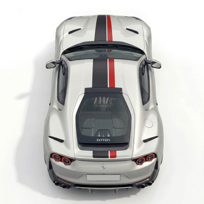 Ferrari 812 Superfast Center Stripes Decals