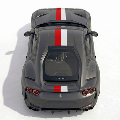 Ferrari 812 Superfast Monaco Center Stripe Decals