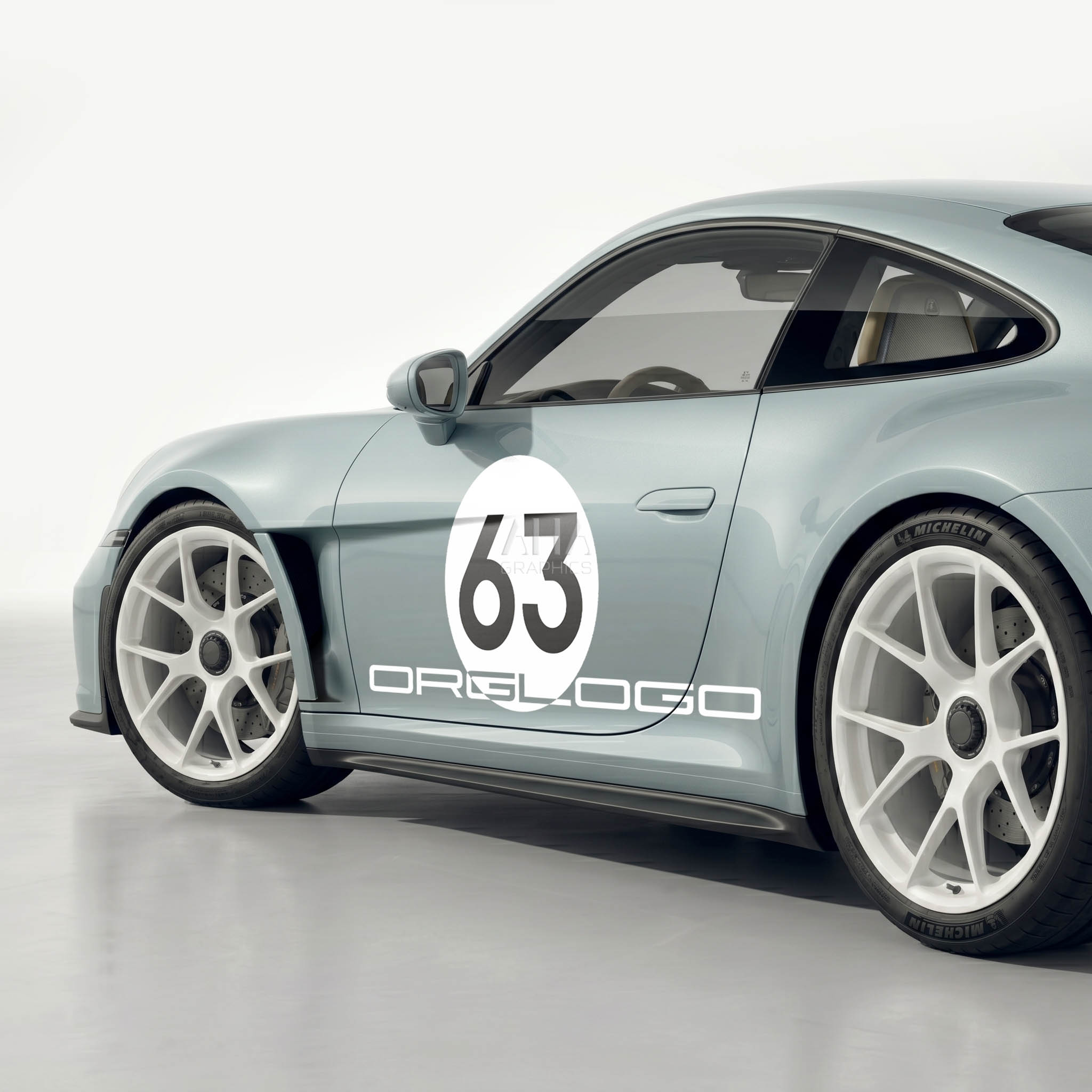 992 911 ST S/T Side Graphics Decals
