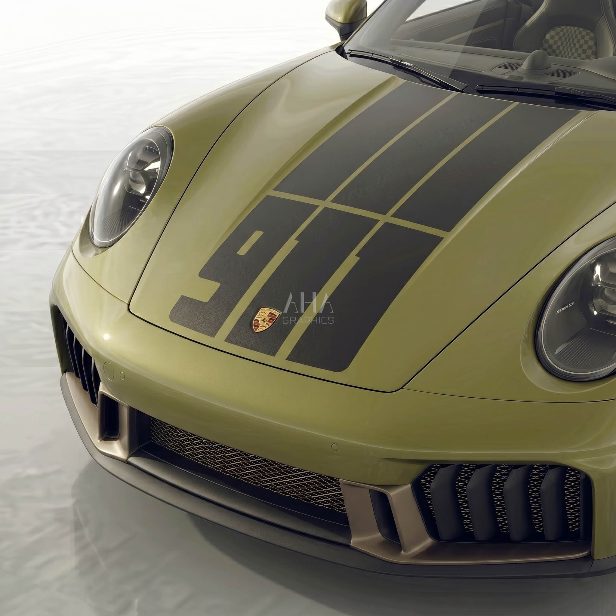 911 Spirit 70 Edition Hood Decal
