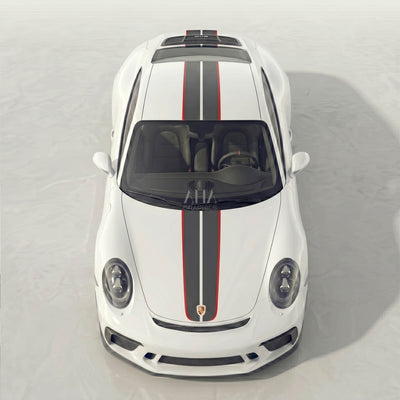 991 911R GT3 Touring Center Stripes Decals