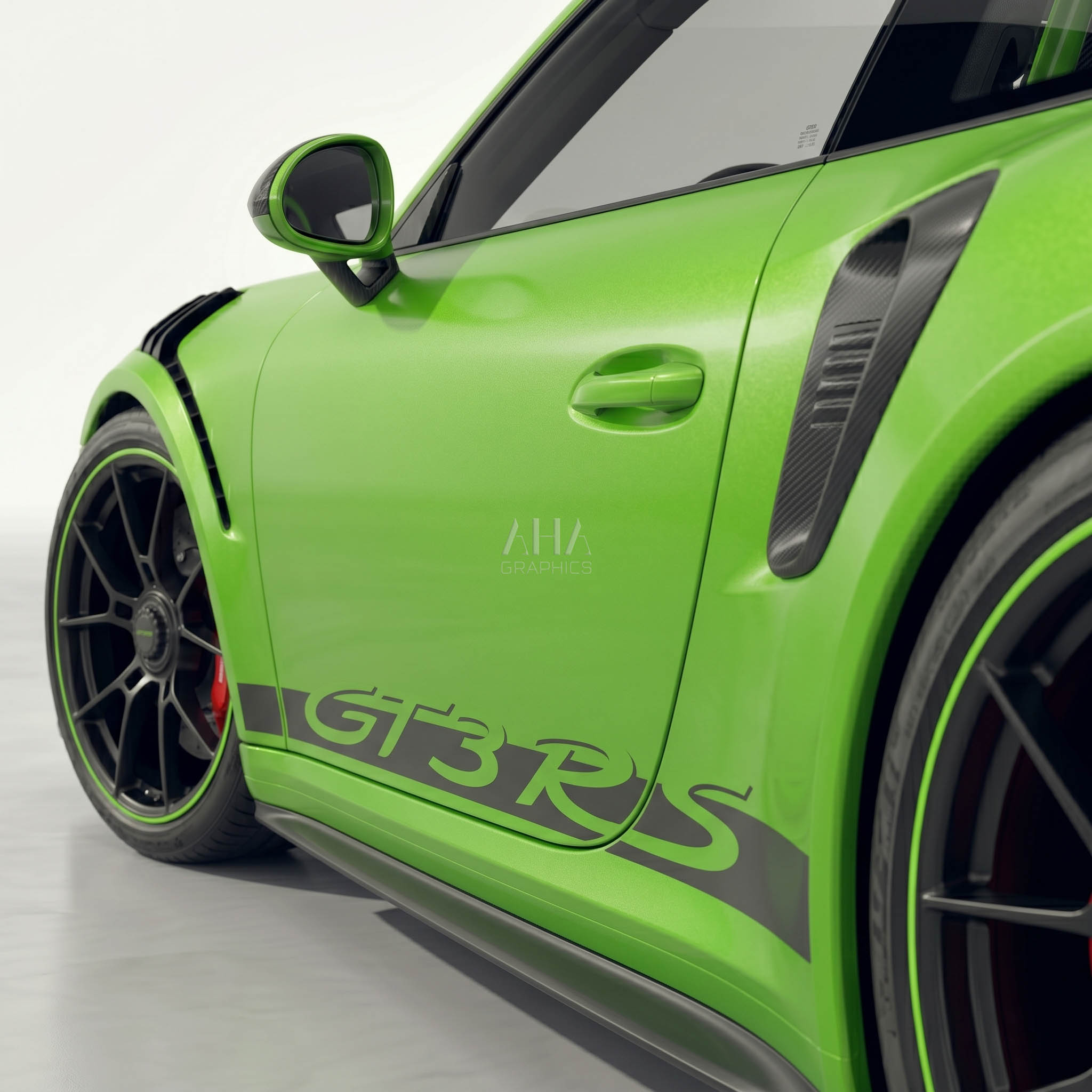 991.2 911 GT3RS Side Stripes Wing Decal