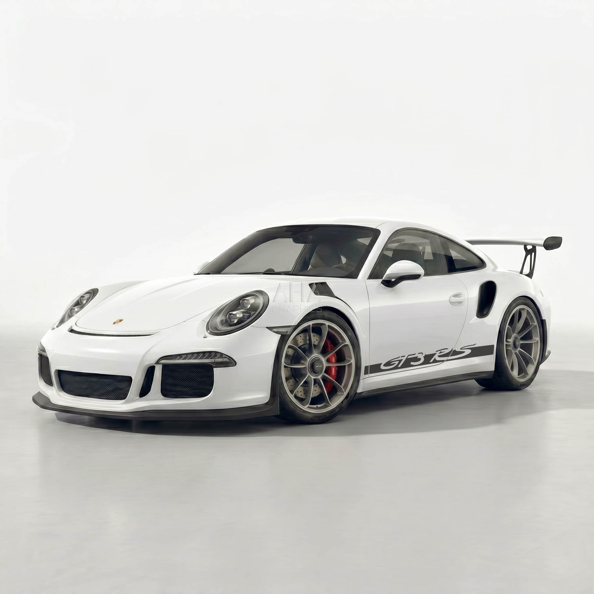 991 911 GT3RS Side Stripes Wing Decal