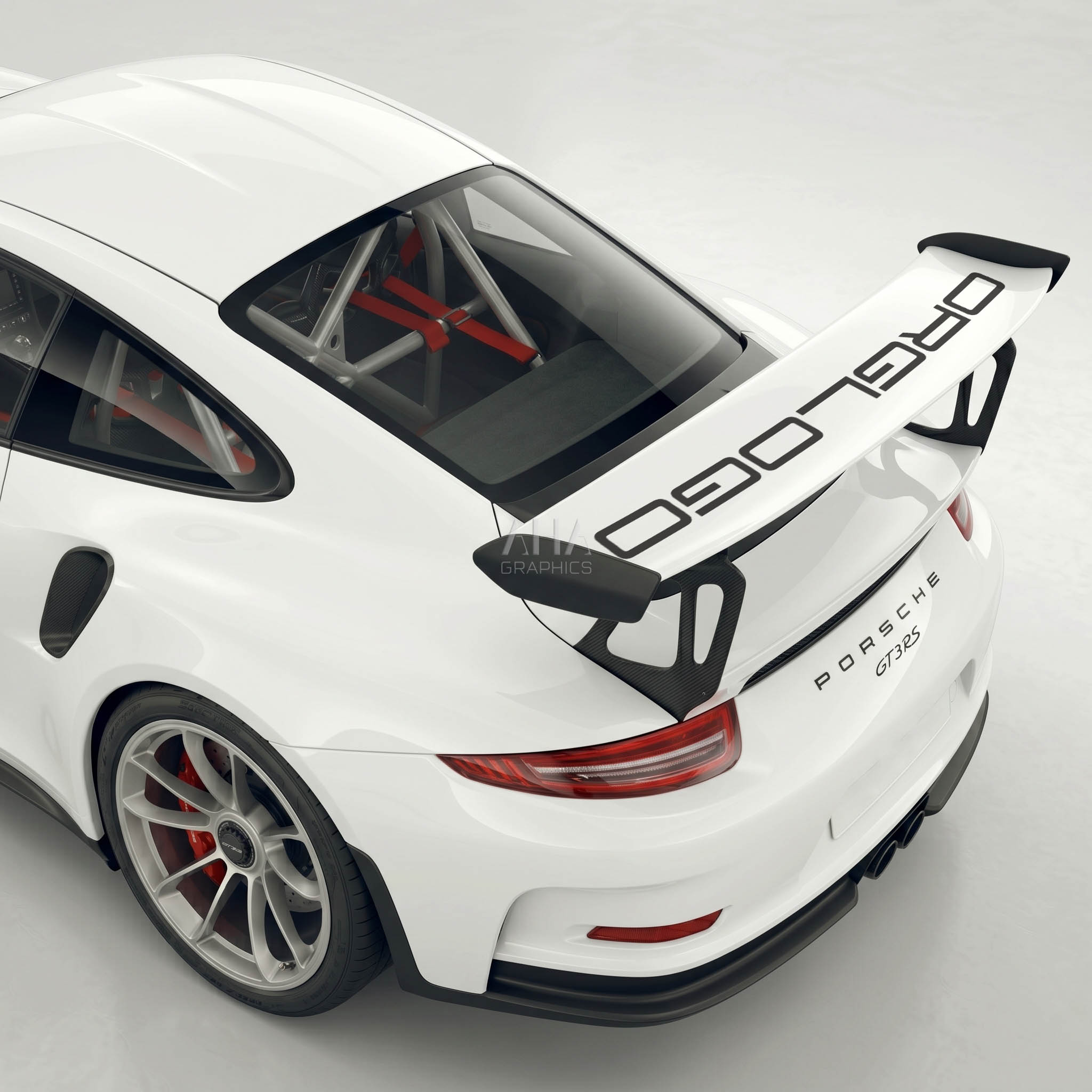 991 991.2 911 GT3RS Wing Decals