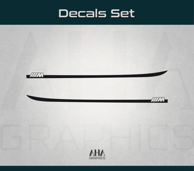 Side Stripes Decals for BMW M8 8 Series M Power M Performance Side Graphics