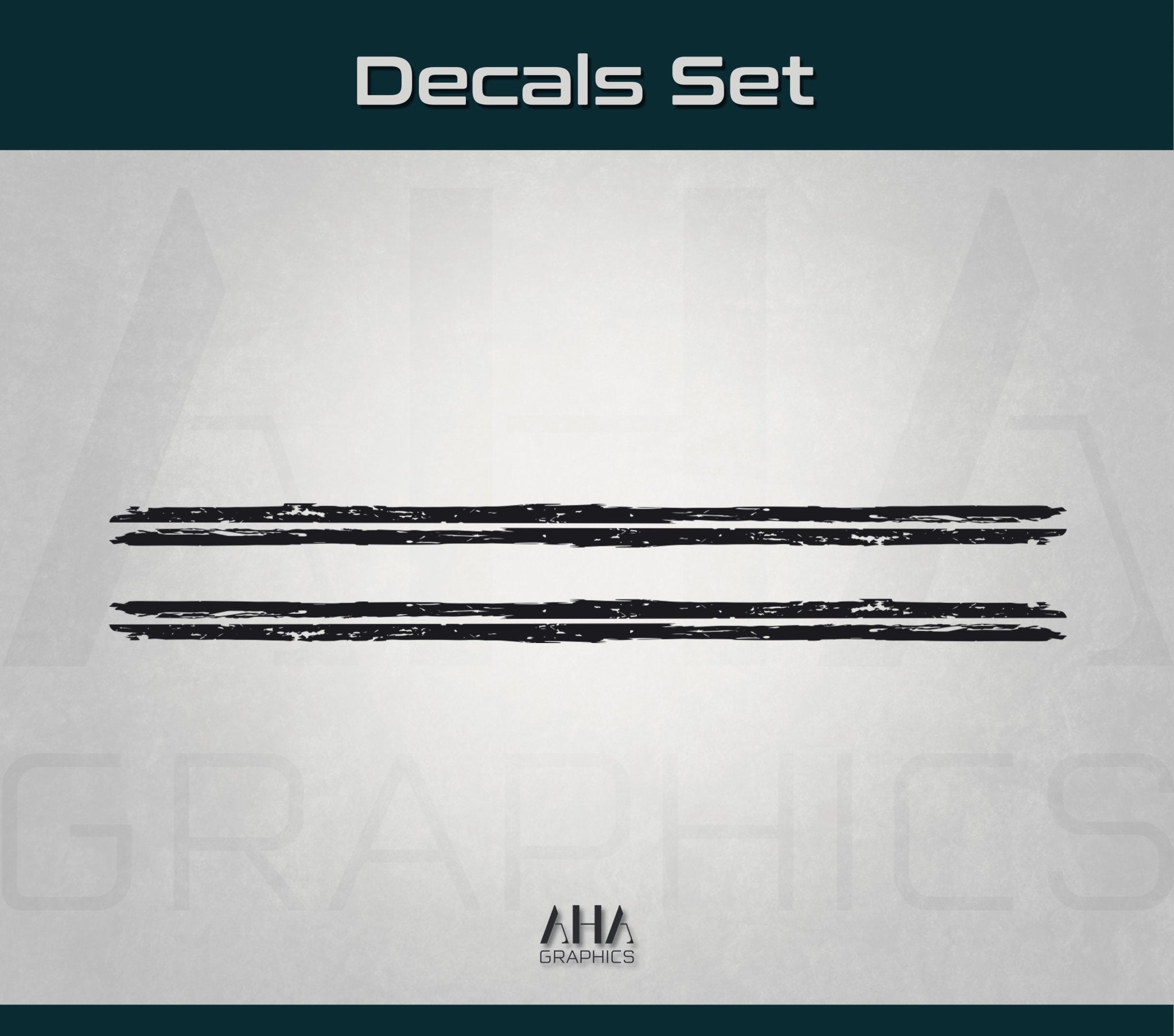 Scratched Side Stripes Decals for Ford Mustang Decals Shelby GT 5.0 Cobra