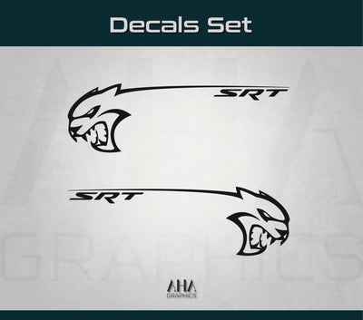 Side Graphic Decals for Dodge Challenger HELLCAT SRT