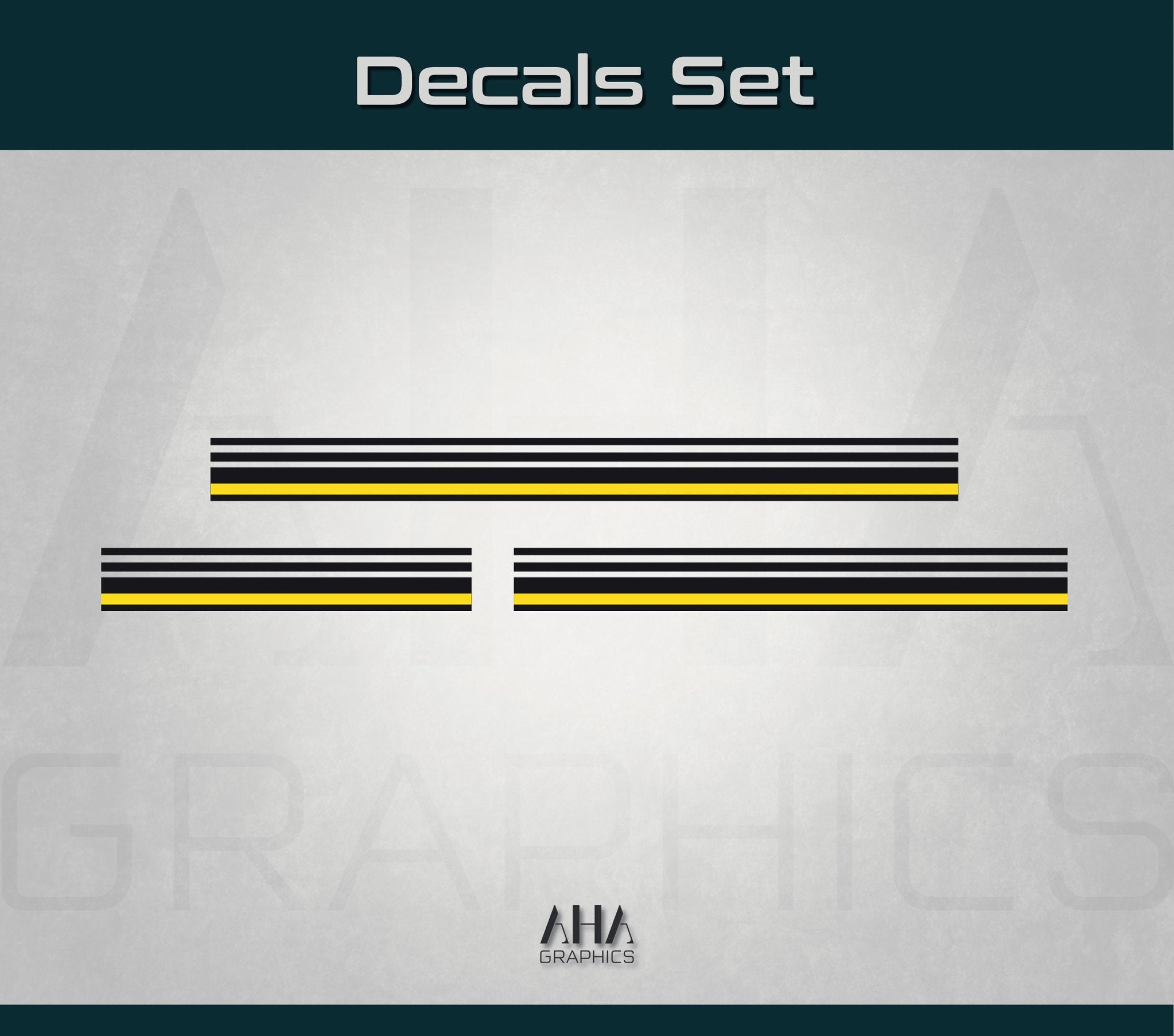 Center Stripes Decals for Dodge Challenger Racing Stripes