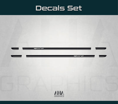 Side Stripes Decals for Dodge Challenger Hellcat
