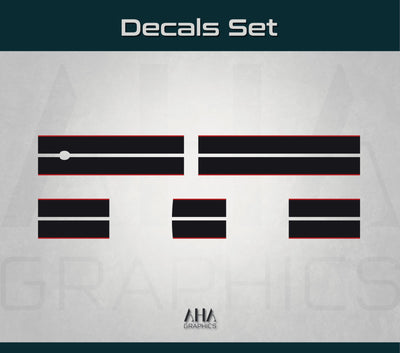 Center Stripes Decals for Ford Mustang Shelby Shelby GT 5.0 Cobra