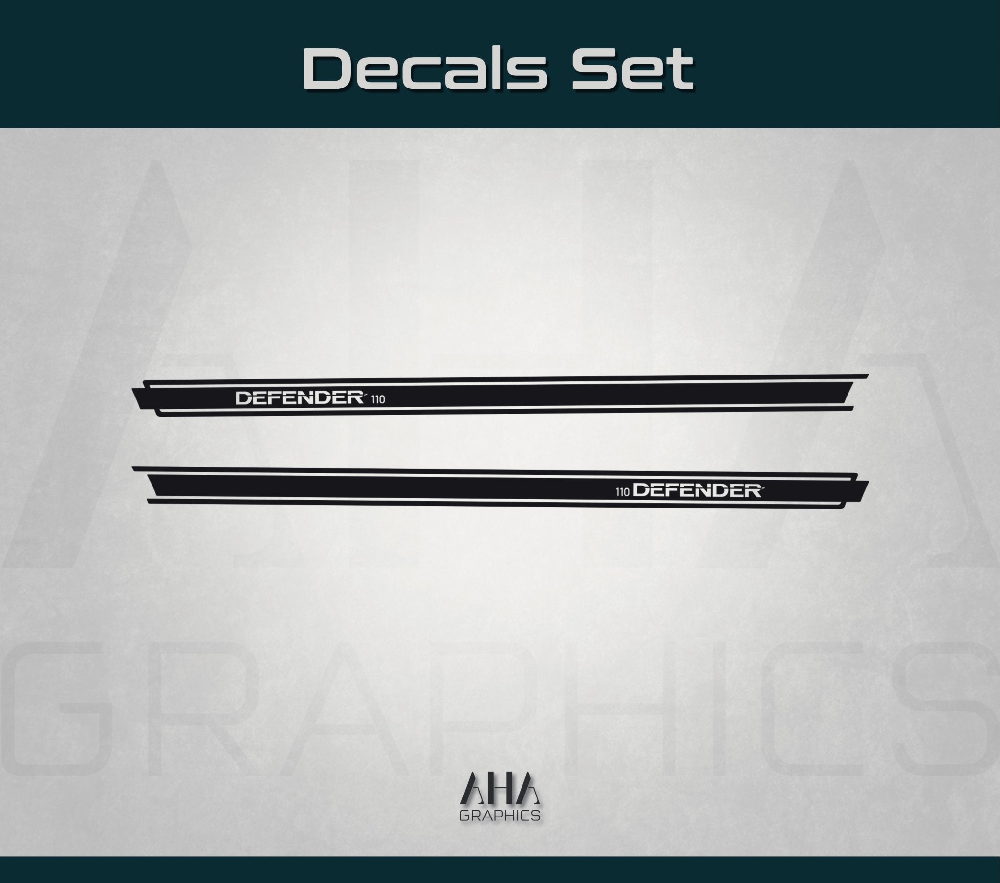 Side Stripes Decals for Land Rover Defender 110