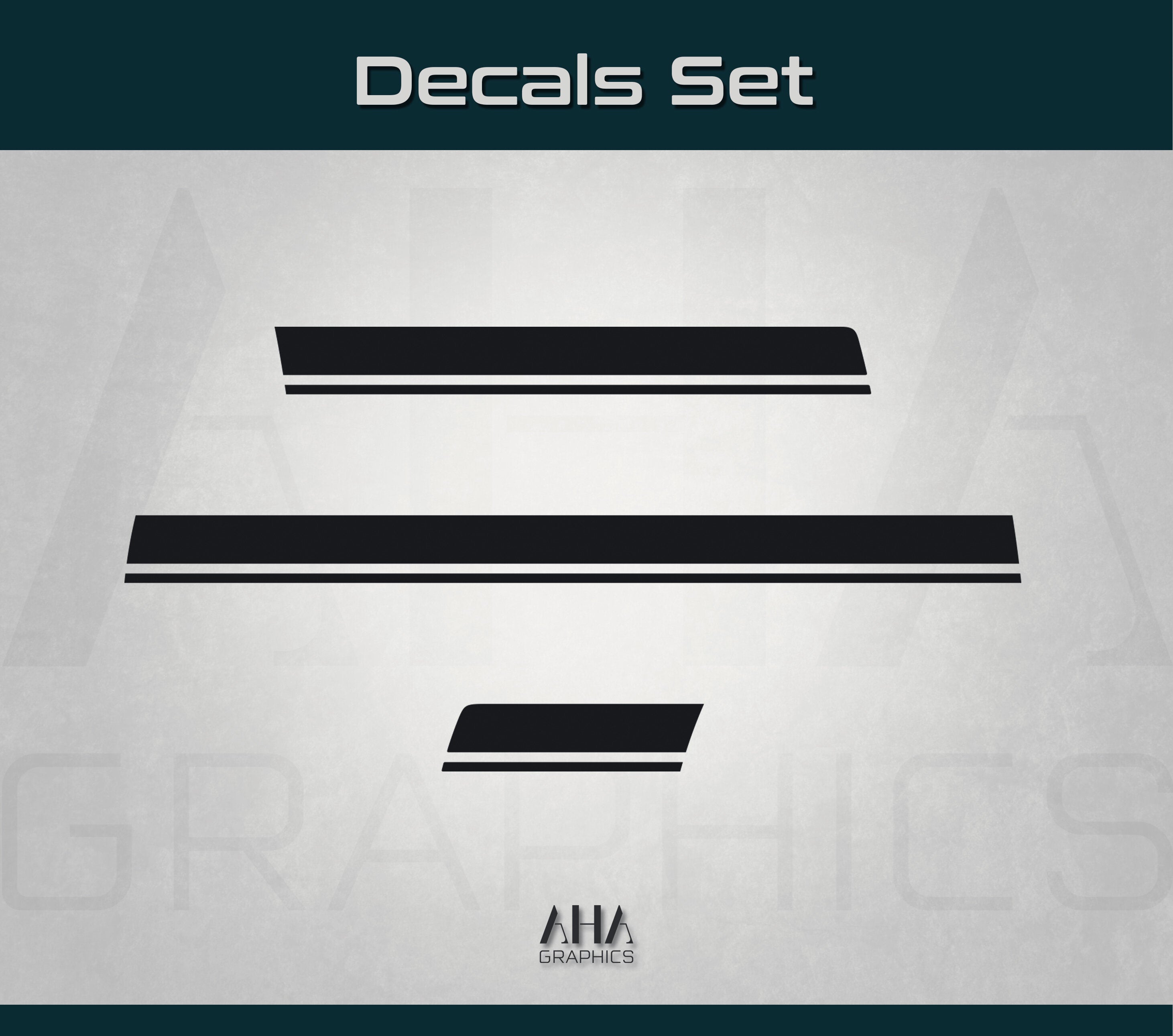 Center Stripes Decals for Mercedes CLA C118