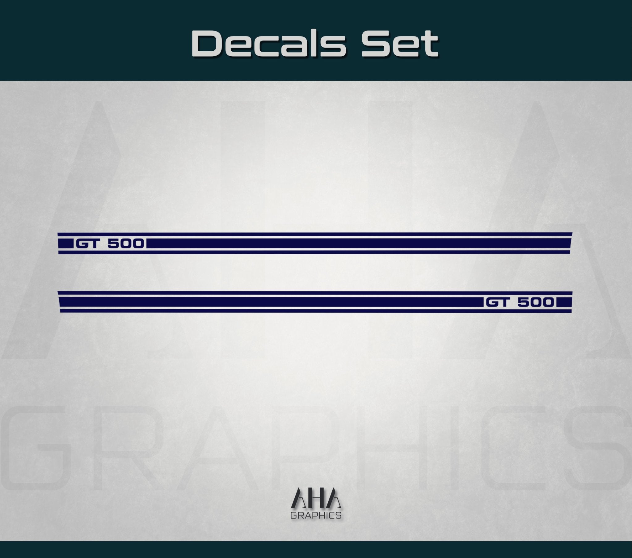 Side Stripes Decals for Ford Mustang Shelby GT 500